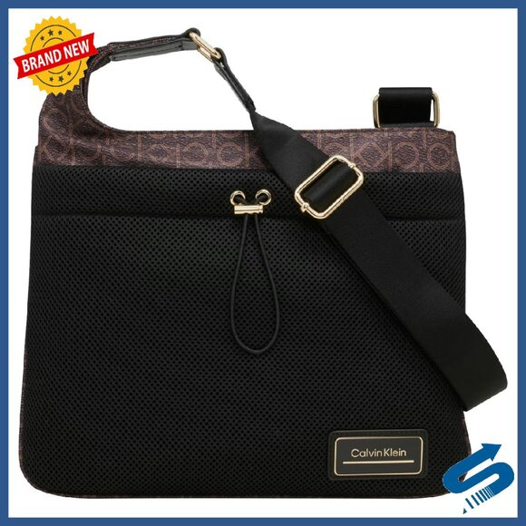 Organizational Crossbody Bag with Zip Top & Multiple Pockets